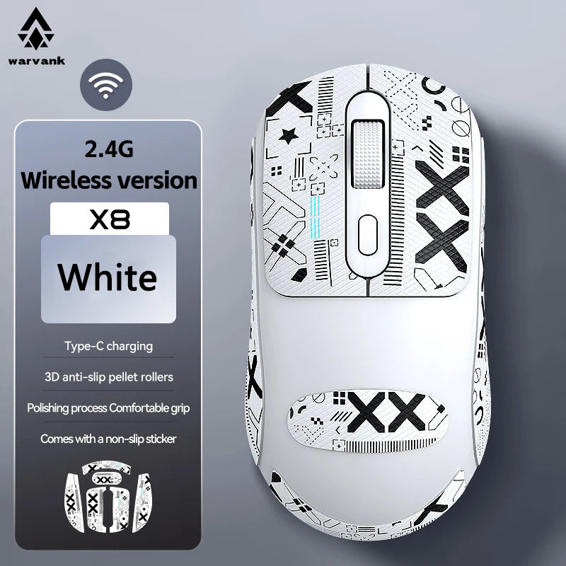 Wireless Gaming Mouse 500mAh TYPE-C Rechargeable Office Mouse Suitable for Laptop Desktop Computers