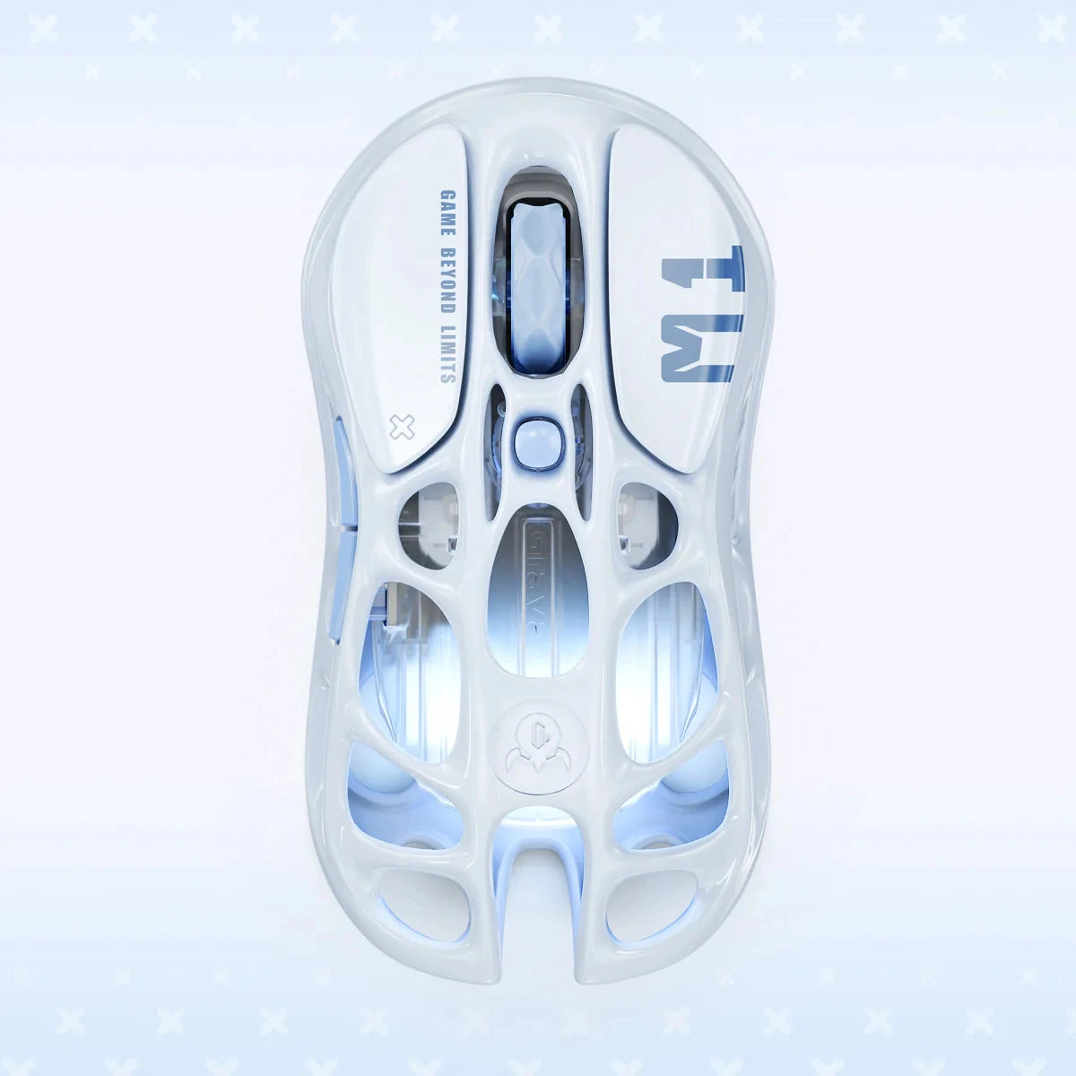Pro Special Edition - Ice Blue Wireless Gaming mouse mice  26,000 DPI, 650 IPS acceleration Bluetooth mice