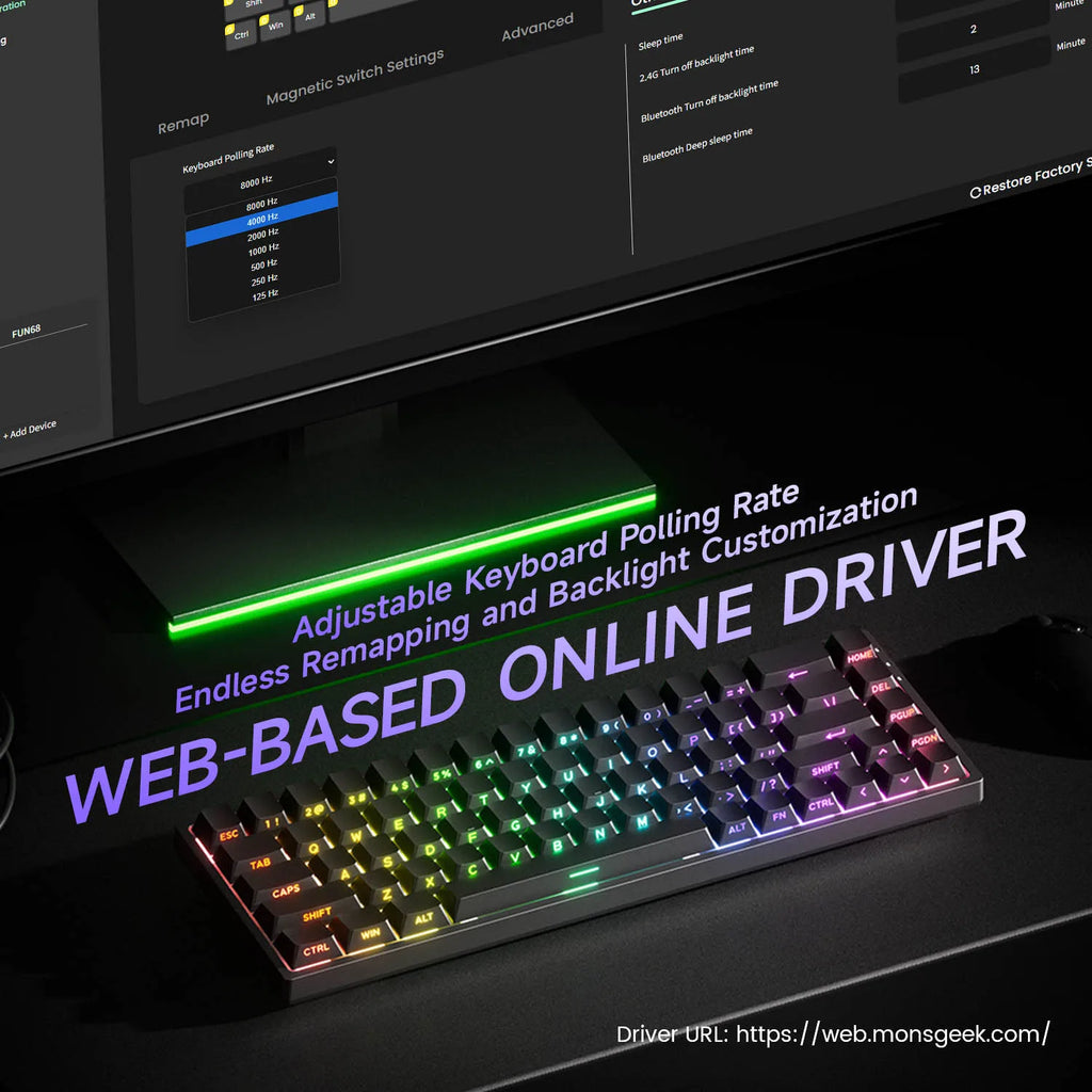 HE Magnetic Keyboard 60% 65% Gaming Keyboards Rapid Trigger 8K Custom Keyboard Gamer Esports