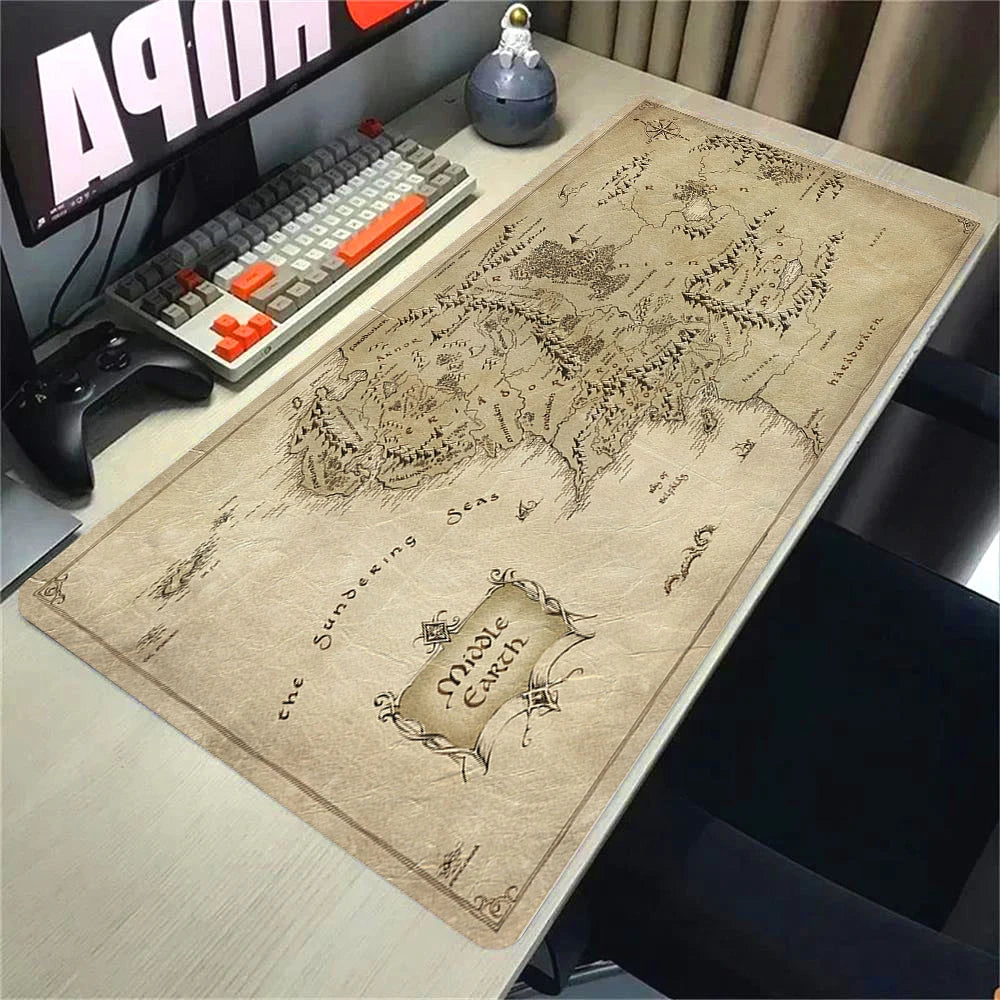 Lord Of The Ring Mousepad Gamer Pc Cabinet Games Computer Desks Desk Accessories Keyboard Mat Gaming