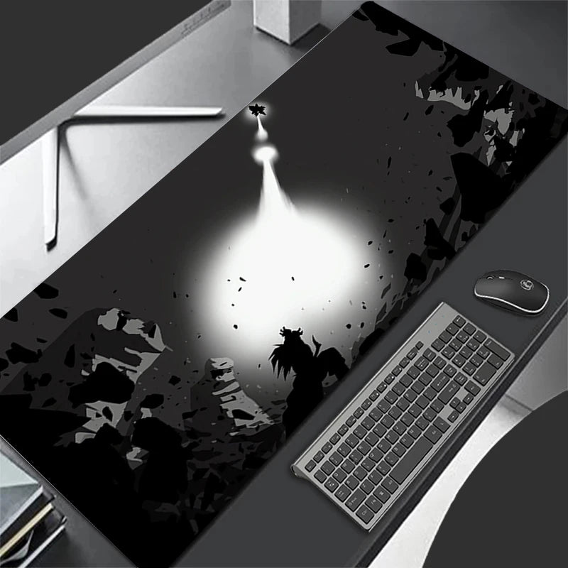 Rubber Mouse Pad Gaming Mousepad Dragon Balls Desk Mat PC Accessories Goku Keyboard Pad Computer Black And White Anime Table Pad