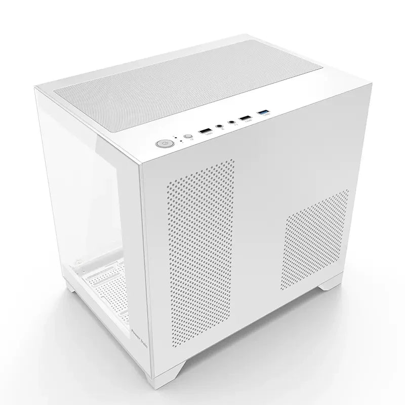 Case MICRO-ATX for MATX Computer Desktop PC with 240 Water Cooling and Glass Side Glazing