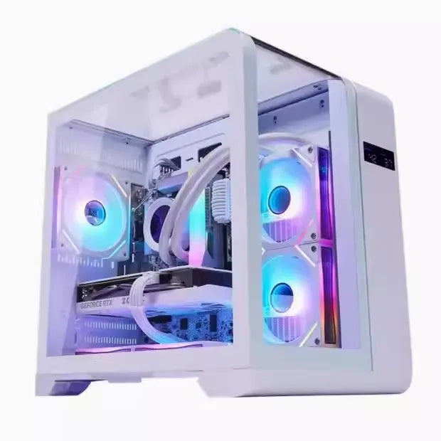 Mini Itx Case Matx Aluminum Case With Lcd Screen Support 240 Water Cooling 350 Graphics Card Esports Gaming Host Case