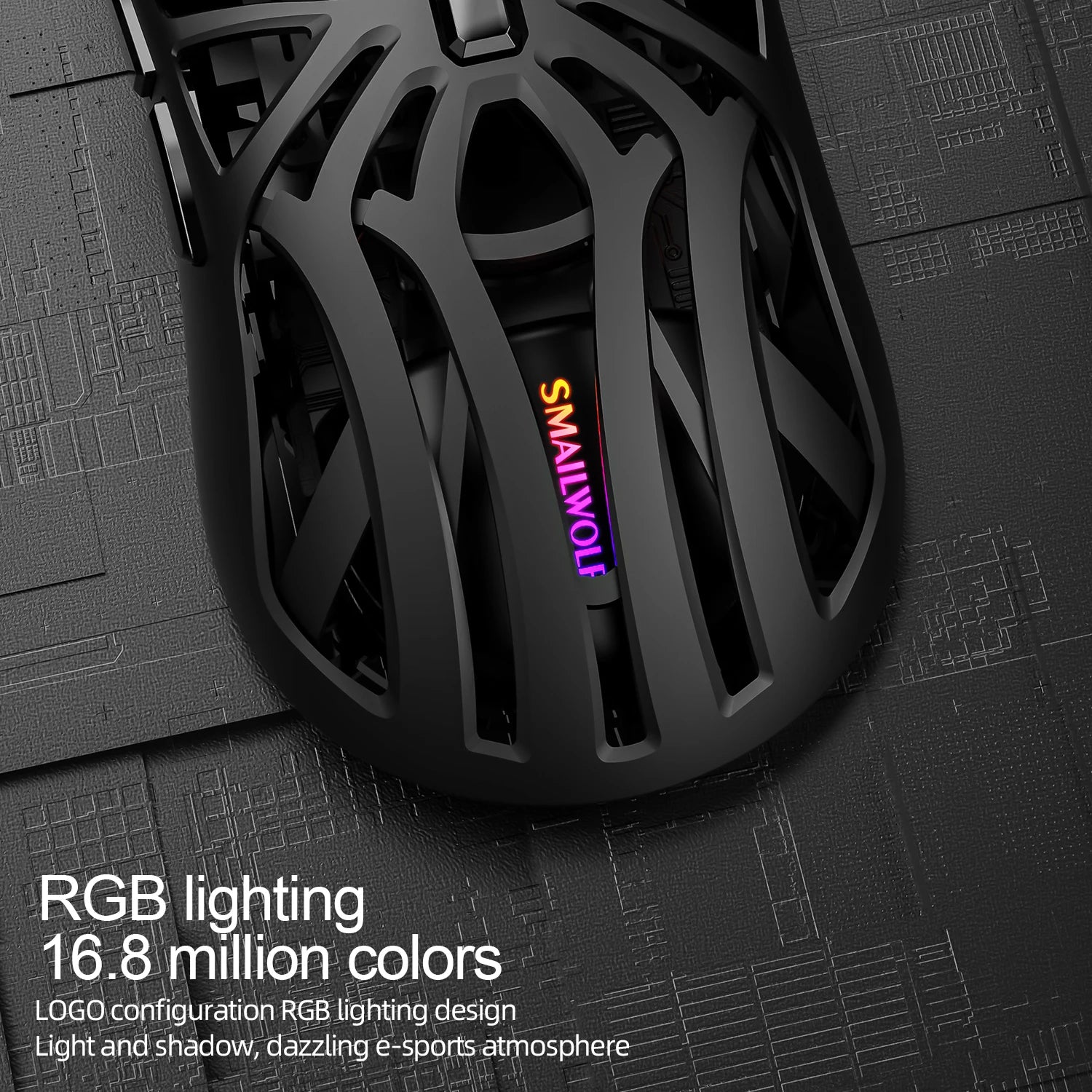 Bluetooth wireless 2.4g gaming mouse triple-mode lightweight e-sports gaming 1K return rate 10000DPI computer