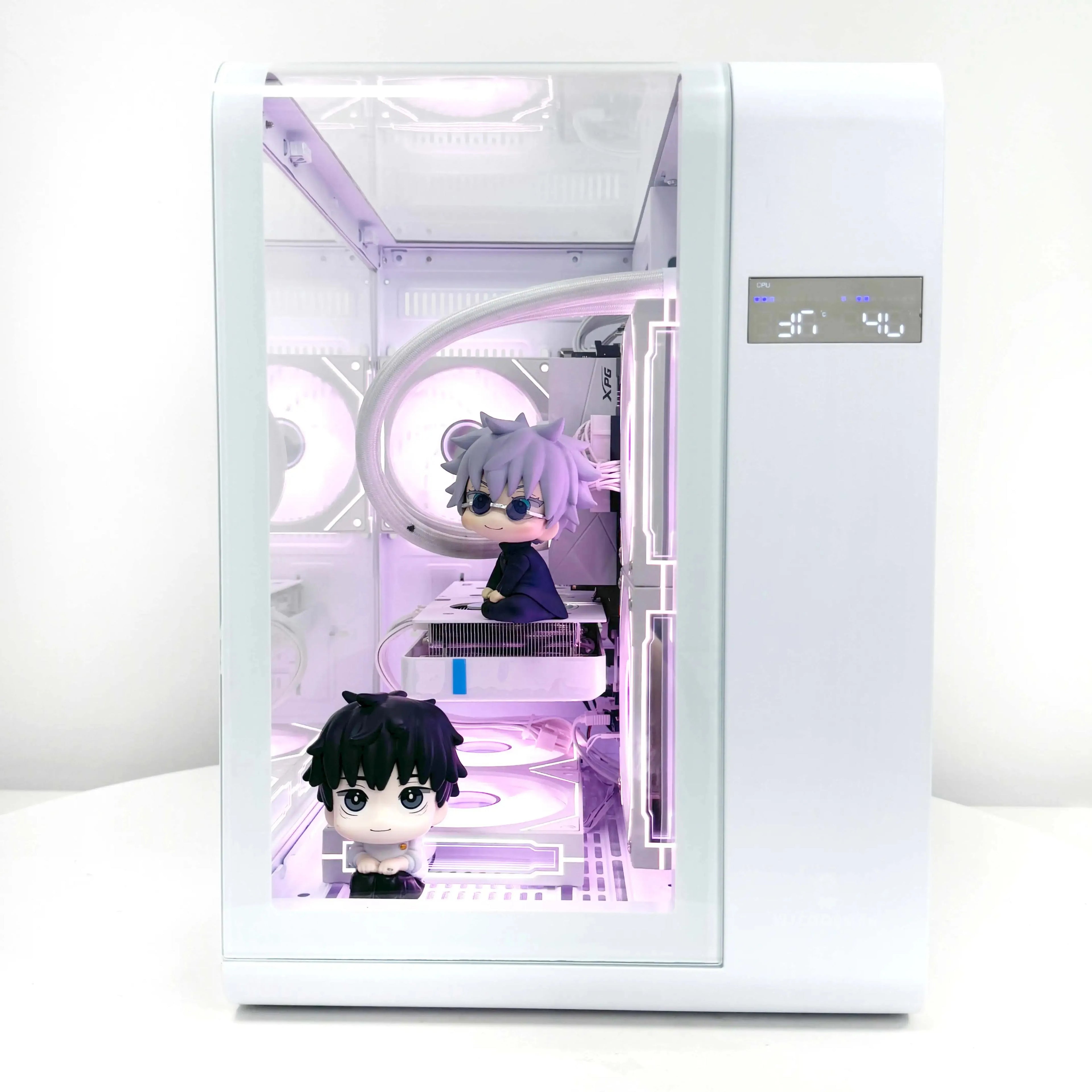 Mini Itx Case Matx Aluminum Case With Lcd Screen Support 240 Water Cooling 350 Graphics Card Esports Gaming Host Case