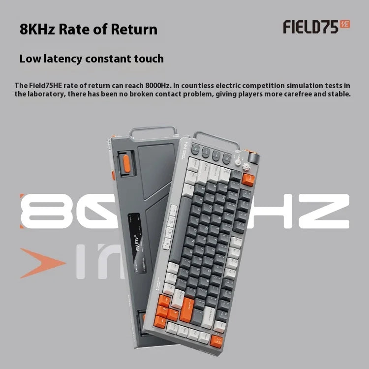 Mechanical Keyboard Esports Magnetic Axis 8k Quick Trigger Volume Knob Hot Plug Rgb Customized Gaming Keyboard