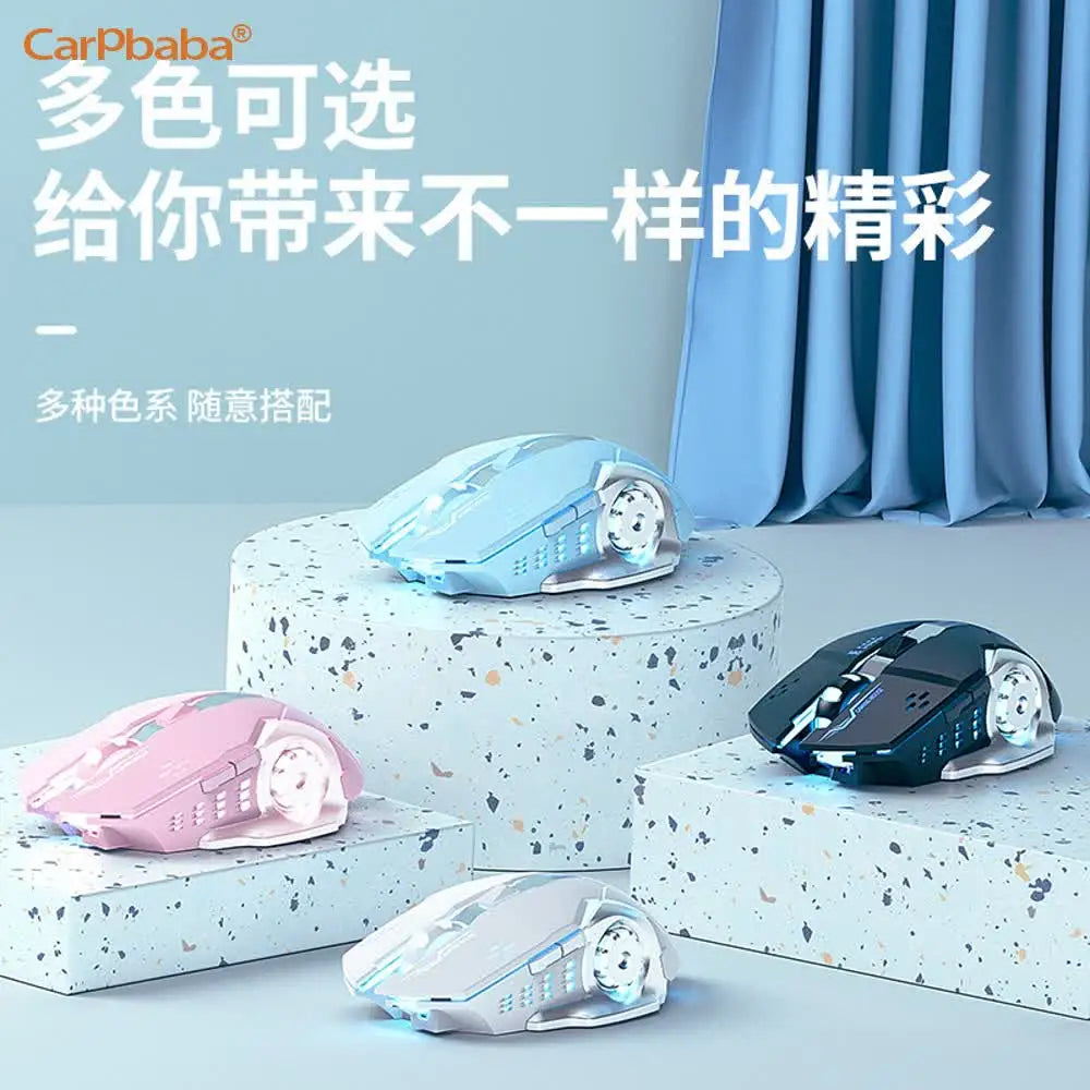 Wired Game Mouse Mute Pink Mechanical E-sports Girl Lovely Art Portable Office Household For MacBook Laptop PC Gamer